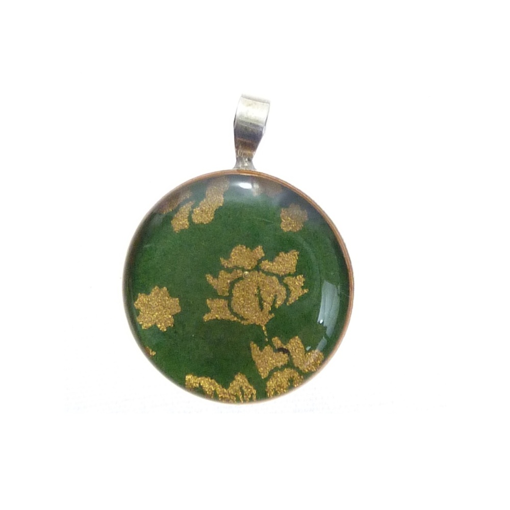 Green 925 Sterling Silver Pendant